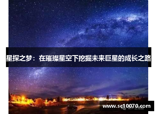 星探之梦：在璀璨星空下挖掘未来巨星的成长之路